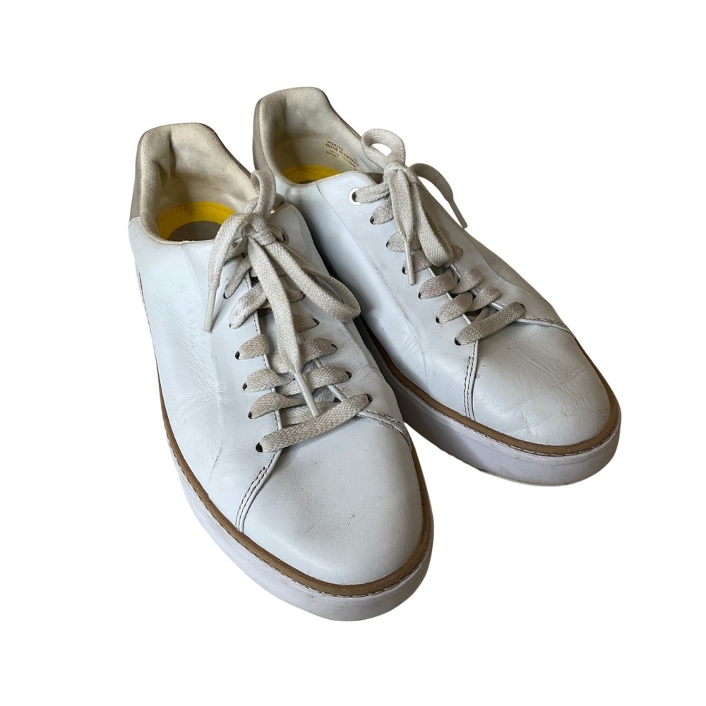 Cole Haan Grandpro Topspin Sneakers White Leather Minimalist Walking  Preppy 9